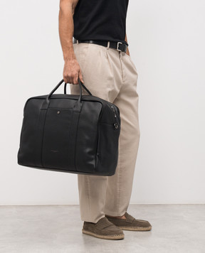 Gianni Chiarini Florence black leather travel bag BSNB20219GRNCRV