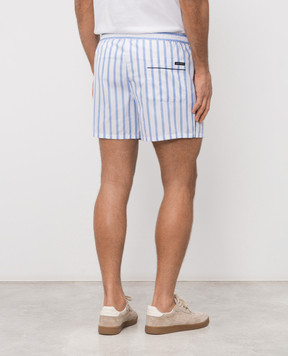 Dolce&Gabbana White striped shorts GP1N7TFR52W