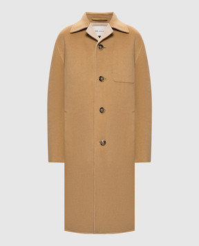 Ami Paris Beige wool and cashmere coat UCO471WV0217