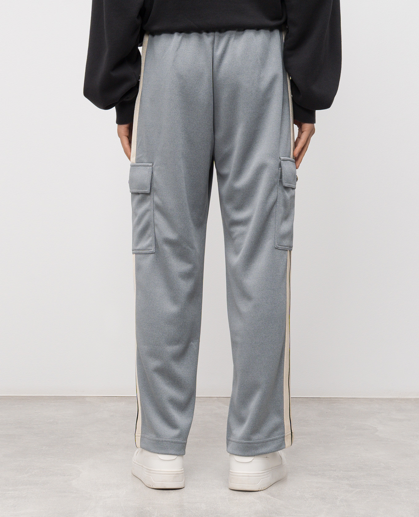

Grey cargo joggers with logo Palm Angels