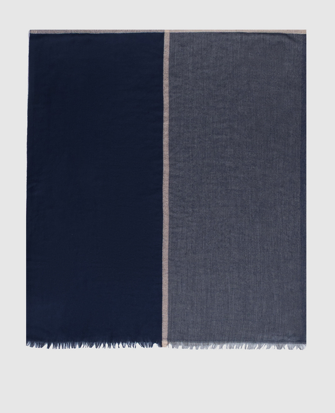 Blue cashmere and silk scarf
