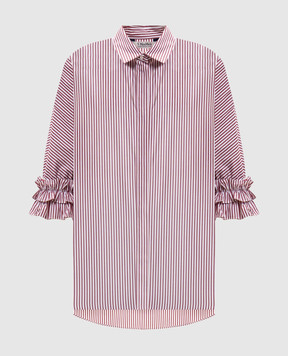 Max Mara NEBBIE striped shirt with ruffles SMMNEBBIE