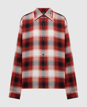 AMIRI Red checkered shirt AM426SH062