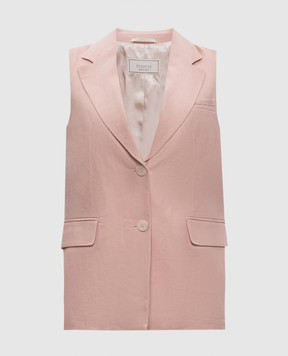 Peserico Pink linen vest A0303202606
