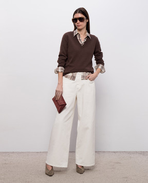 Brunello Cucinelli Brown cashmere pullover M12244402P