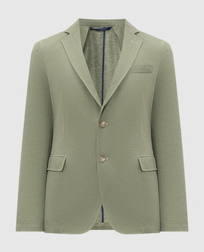 Florentino Green jacket with linen 126367610303