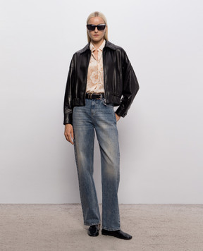 Momoni Beige Meudon silk blouse MOSH00403MO