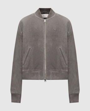 Ami Paris Gray suede jacket HJK152LH0059