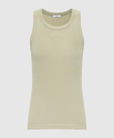 T-shirt rayé vert jaune