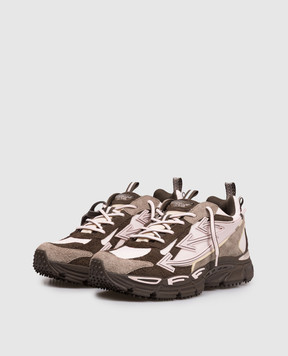 Off-White Brown combination sneakers Be Right Back OMIA295S26LEA001