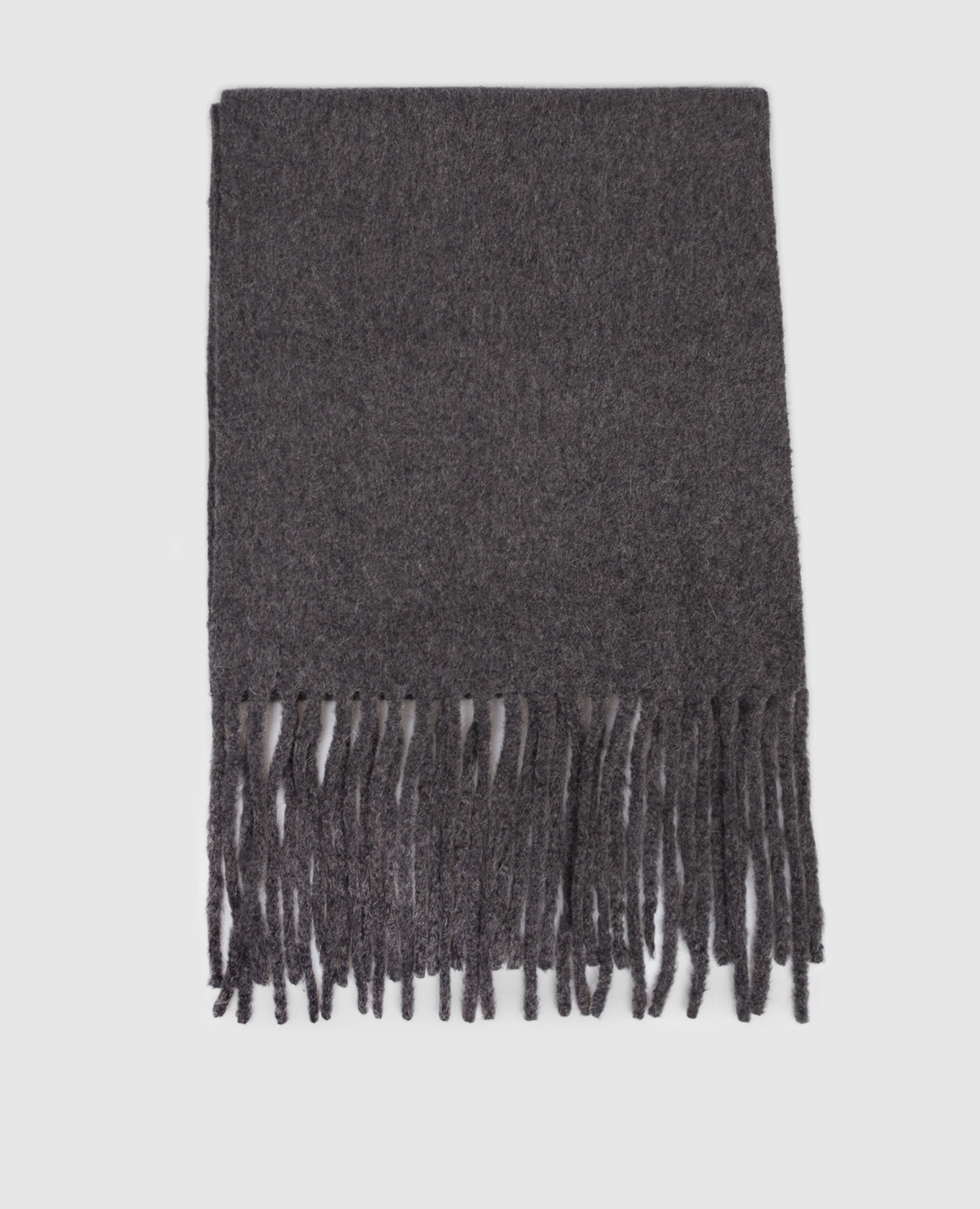 

Santo gray alpaca wool scarf Loulou de Saison, Grey