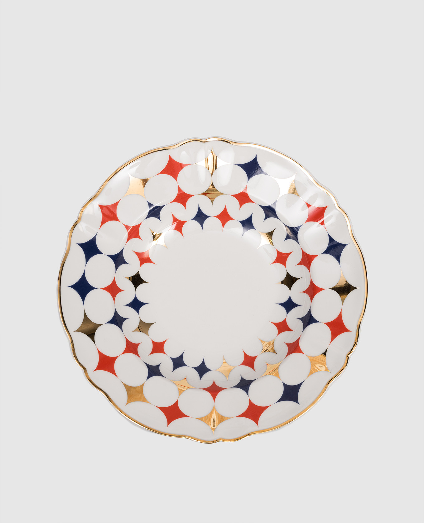 

White porcelain soup plate Lightning Bitossi Home