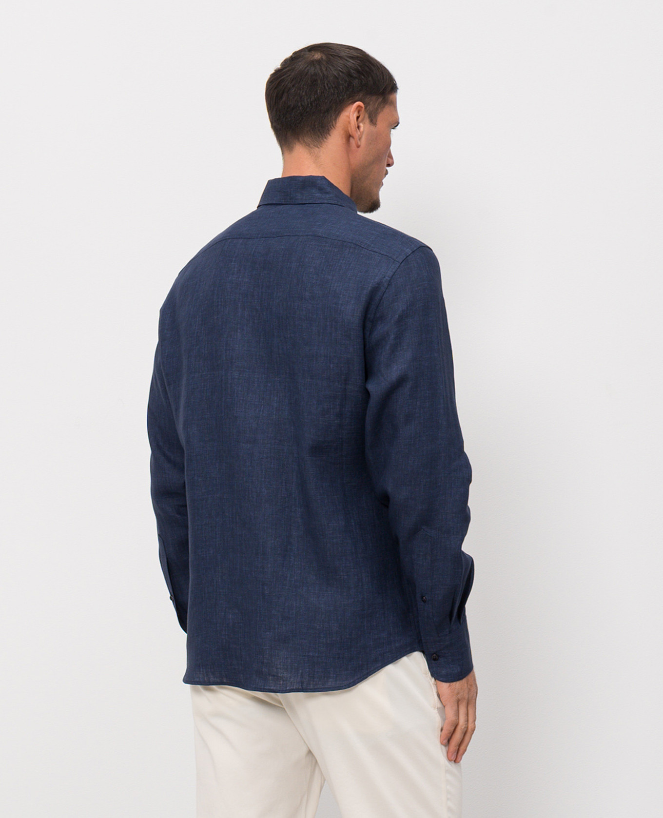 Blue linen shirt Castangia dal 1850 4