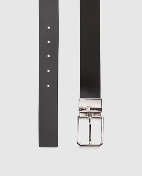 Trussardi Reversible leather belt with logo B353B000046NMER01L60