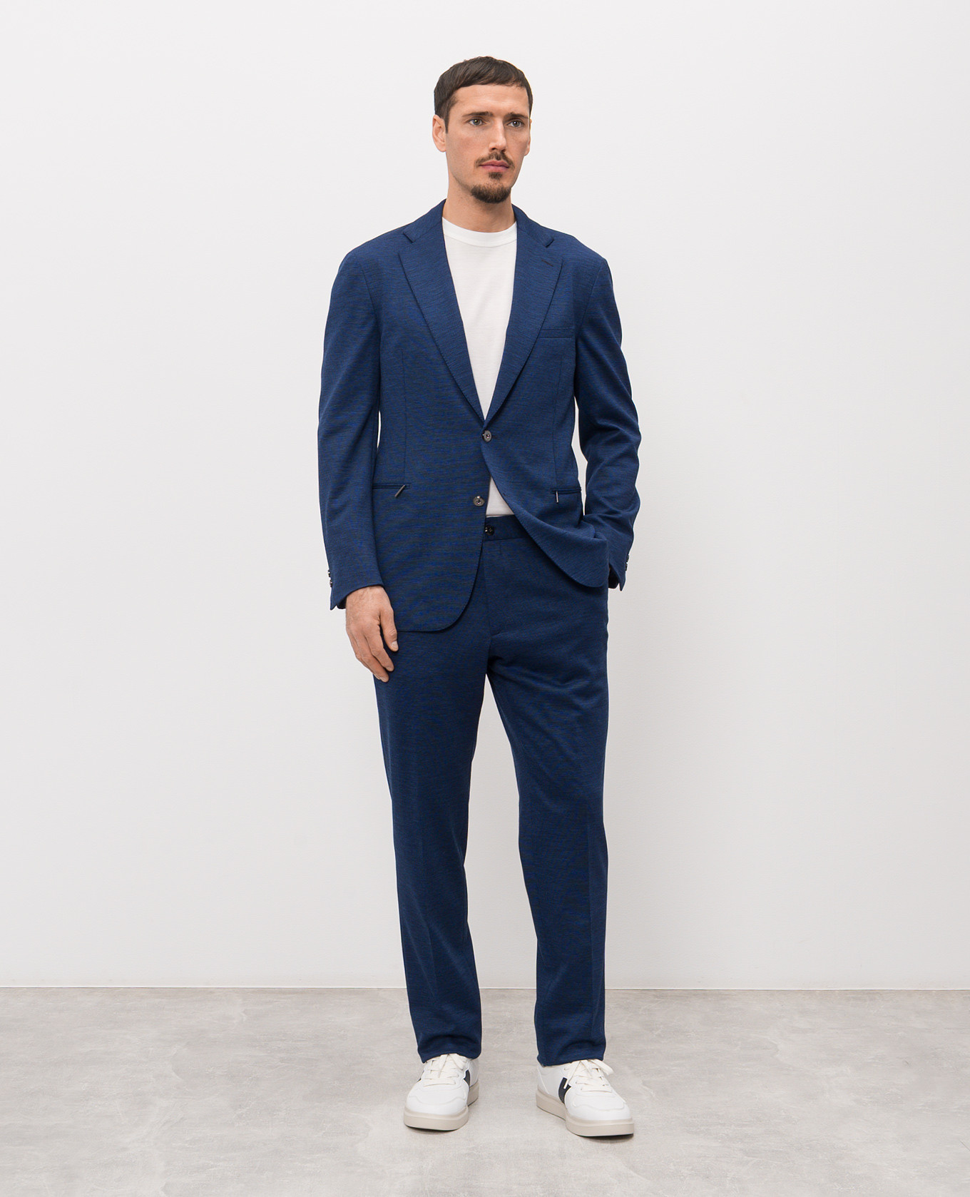 

Blue suit with wool Stefano Ricci
