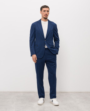 Stefano Ricci Blue suit with wool M1SMM28020WPEA2S