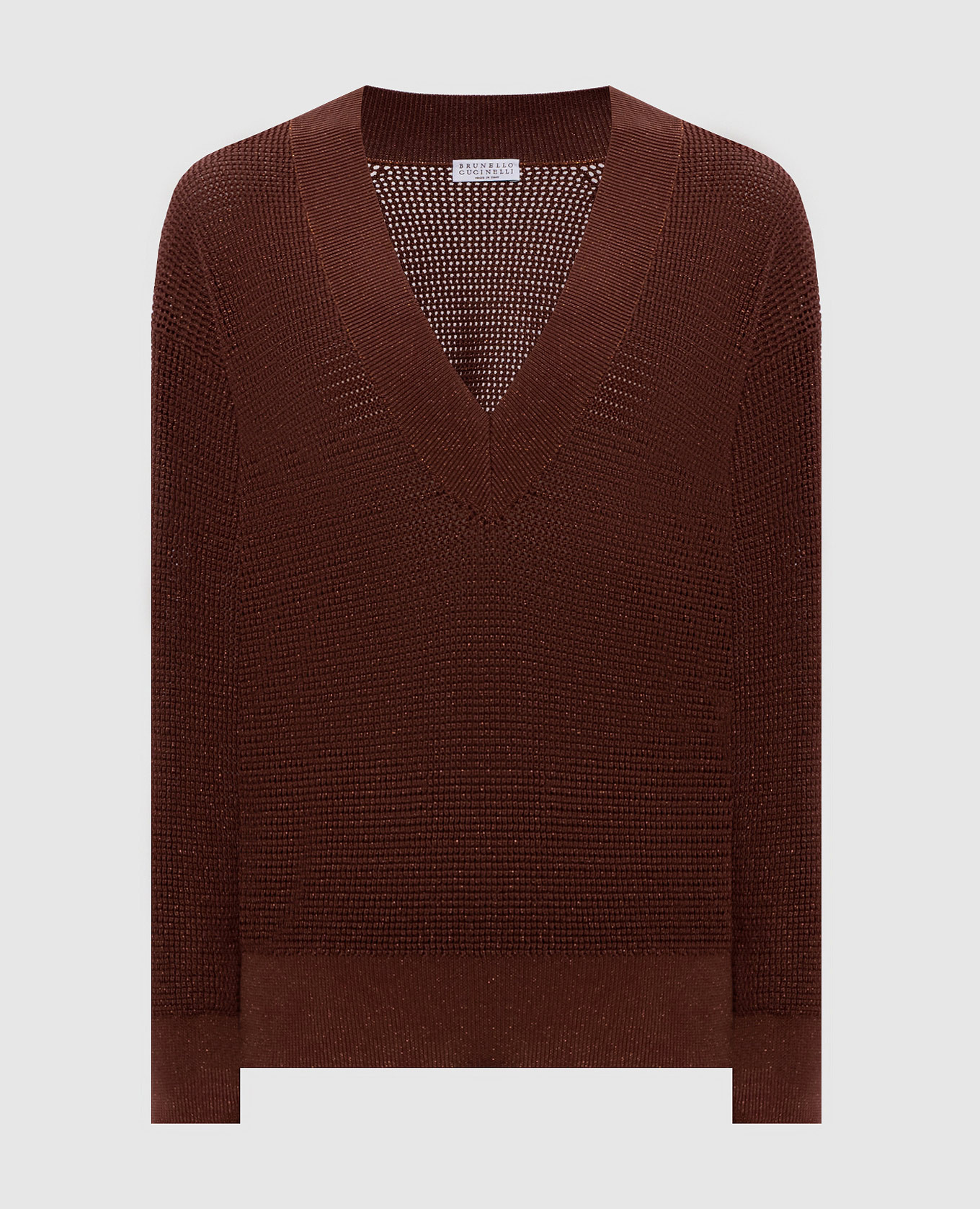 Brown pullover with Luex