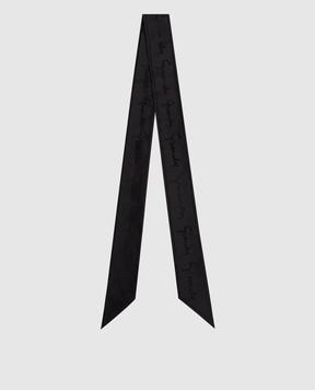 Givenchy Black silk twill ribbon 710010981003