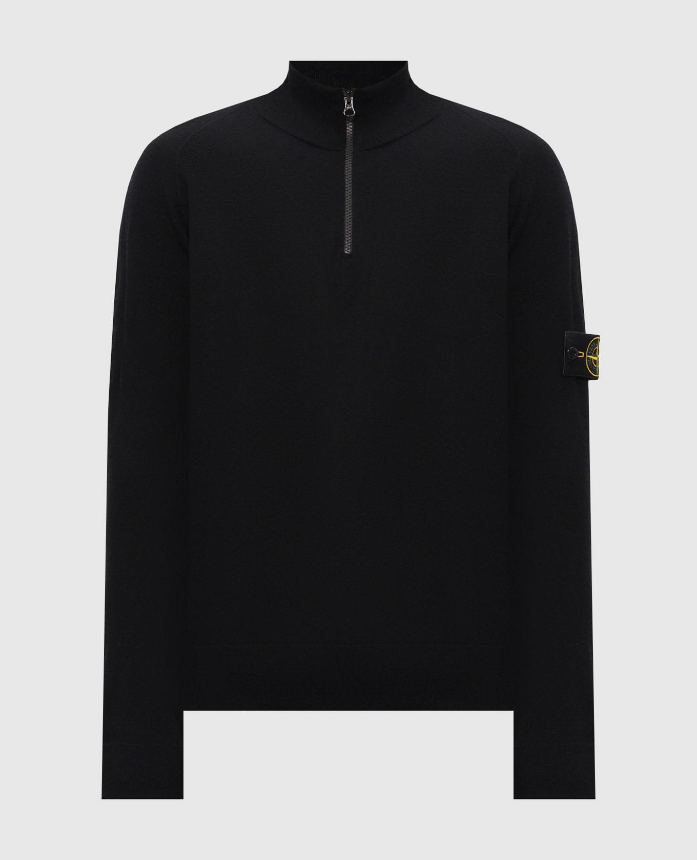 Black sweater with wool