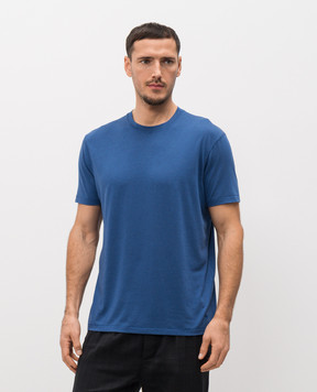 Tom Ford Blue T-shirt with monogram JCS004JMT012