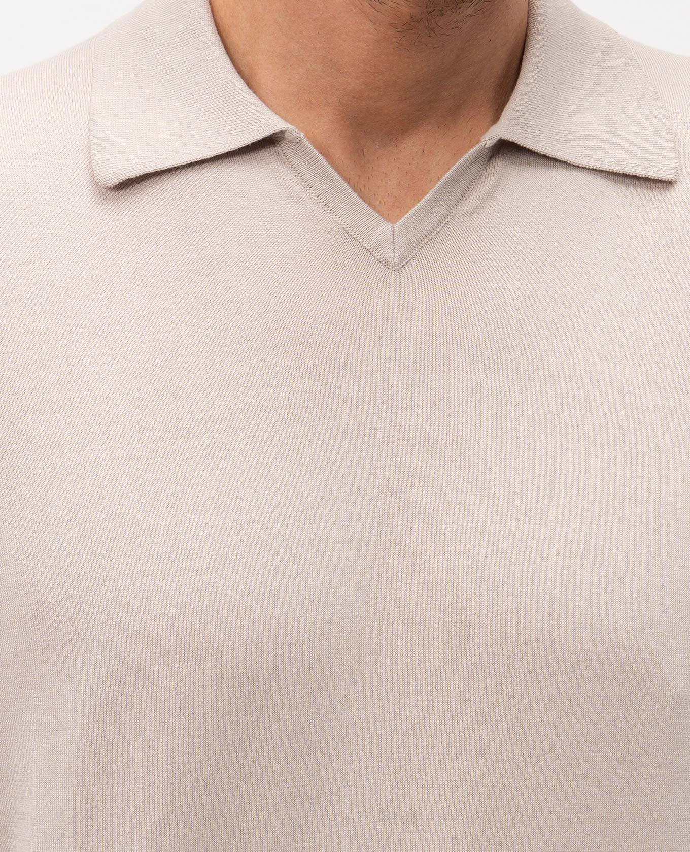Beige cotton polo shirt Brunello Cucinelli 5