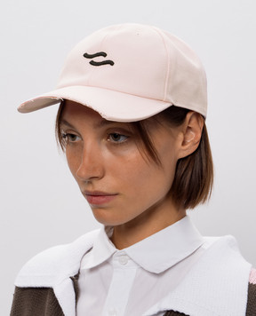 SSHEENA Pink cap with embroidered emblem 26FWBASEBALLCAPTF26030