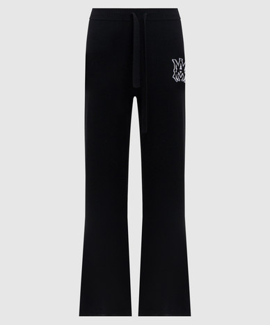 Black wool pants