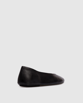 Marsell Black leather ballet flats Frondina MW8810P015