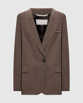 Peserico Brown wool jacket S0170402581