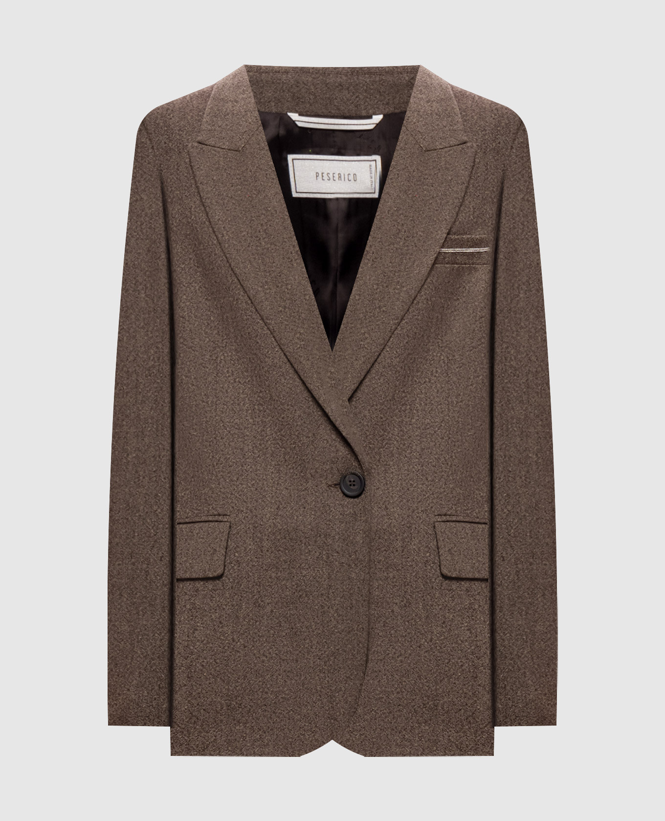 Braune Wolljacke