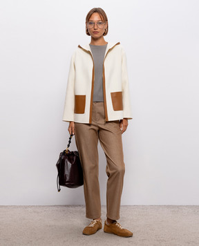 Max Mara Ivory COMICA coat made of wool, silk and cashmere MSTCOMICA