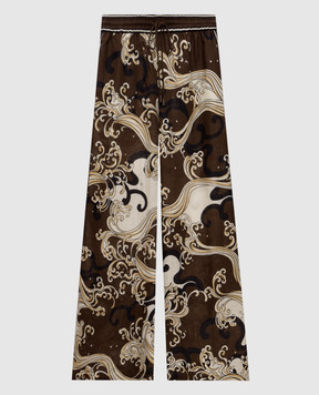 Alemais Brown Otis linen pants 7260P