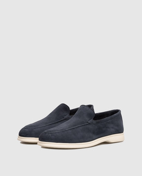 Pini Parma Blue suede loafers SHOXMOCBL