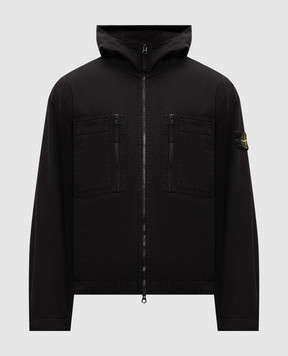 Stone Island Black jacket with logo patch L2S151200011S0211