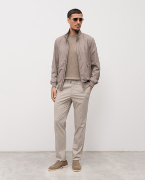 Enrico Mandelli Beige cotton pants GYM02B5653