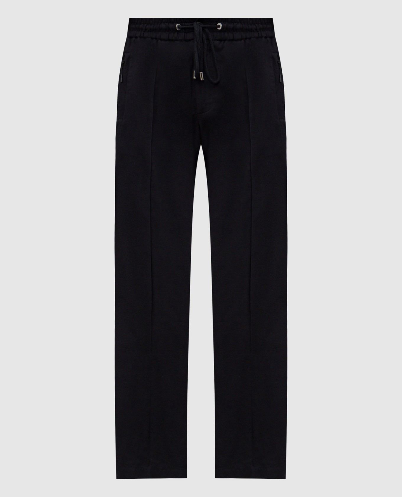 Blue pants with logo patch Dolce&Gabbana