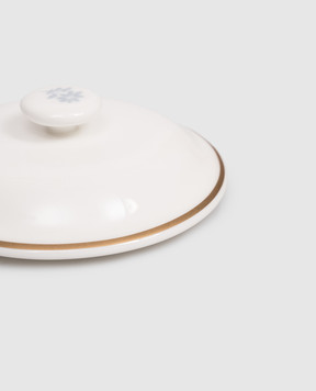 Geminiano Cozzi 1765 White porcelain Feston e Cadena lid for sugar bowl and teacup LGCMI67109054