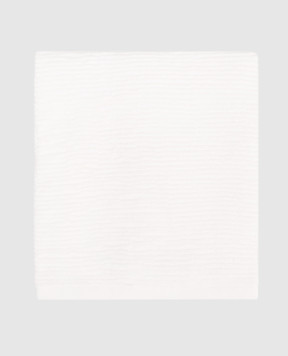 L'appartement Slim white terry towel SLIMRIBBATHTOWEL