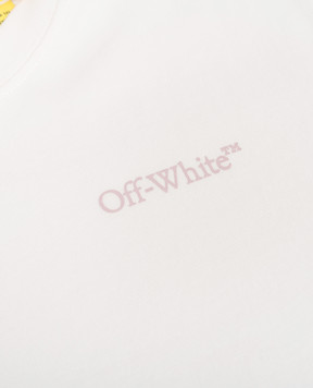 Off-White Children's white T-shirt with logo print 44GAA001S26J008