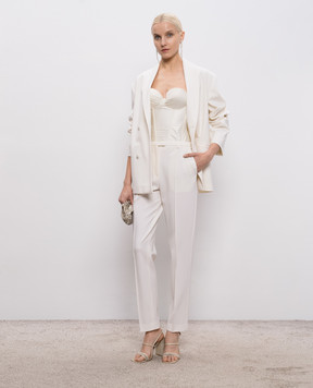 Loulou de Saison Beige double-breasted SANCIA wool jacket SANCIALDS