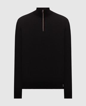 Stefano Ricci Black wool, silk and cashmere jumper KE08004L01E26374
