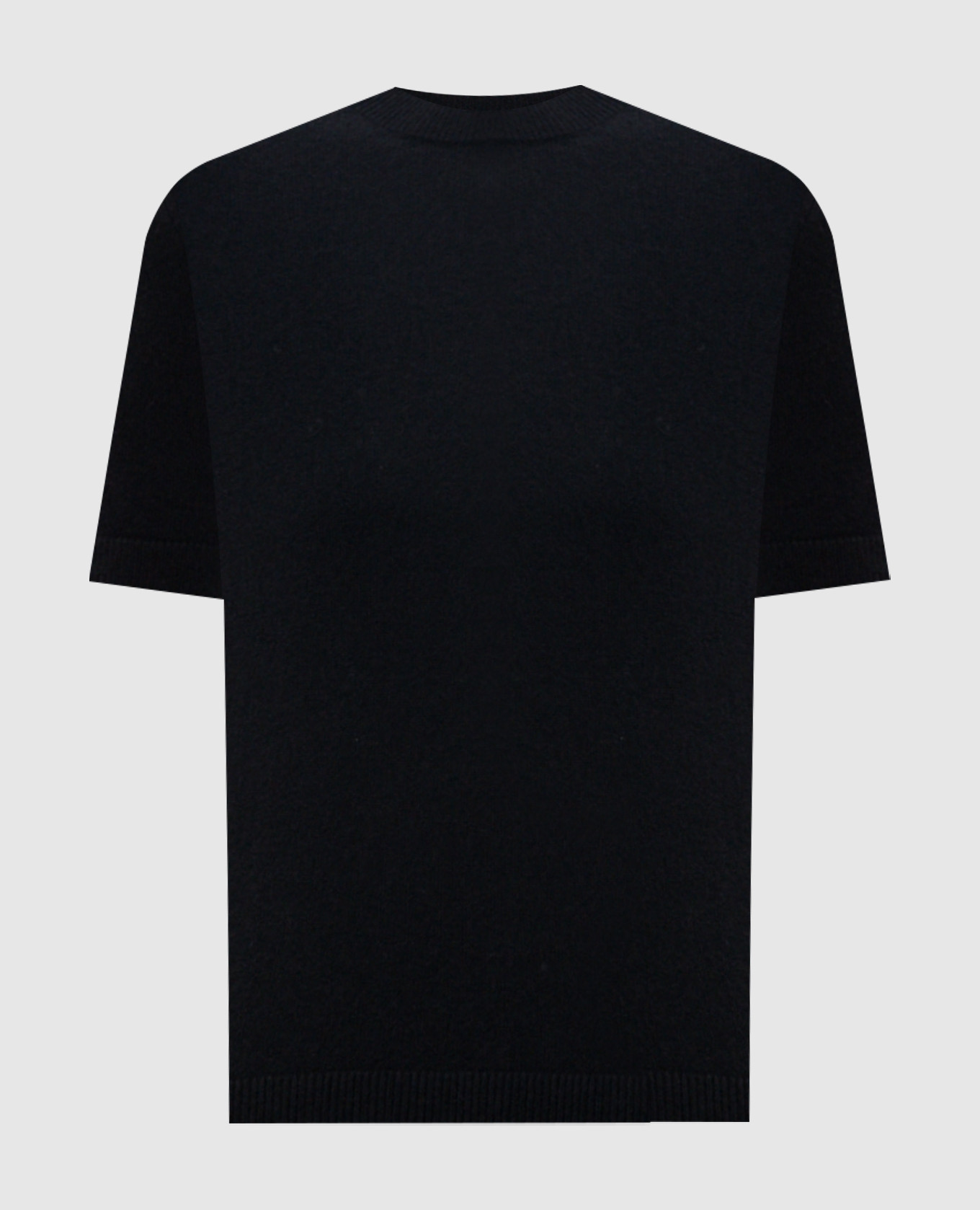 JUST black wool and cashmere top