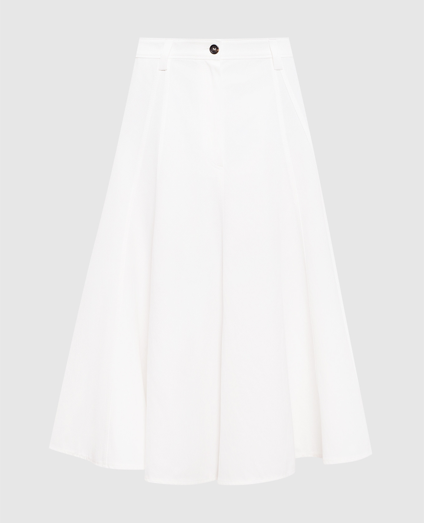 

White midi skirt with monil chain Brunello Cucinelli
