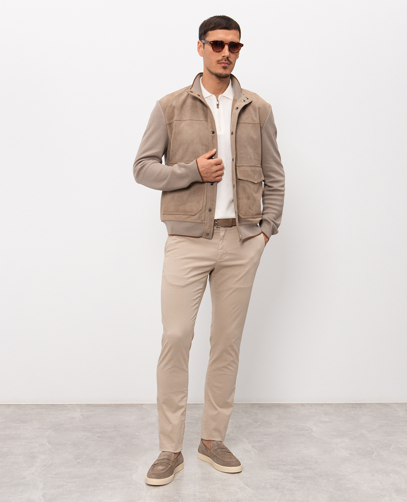 

Brown combination jacket Canali