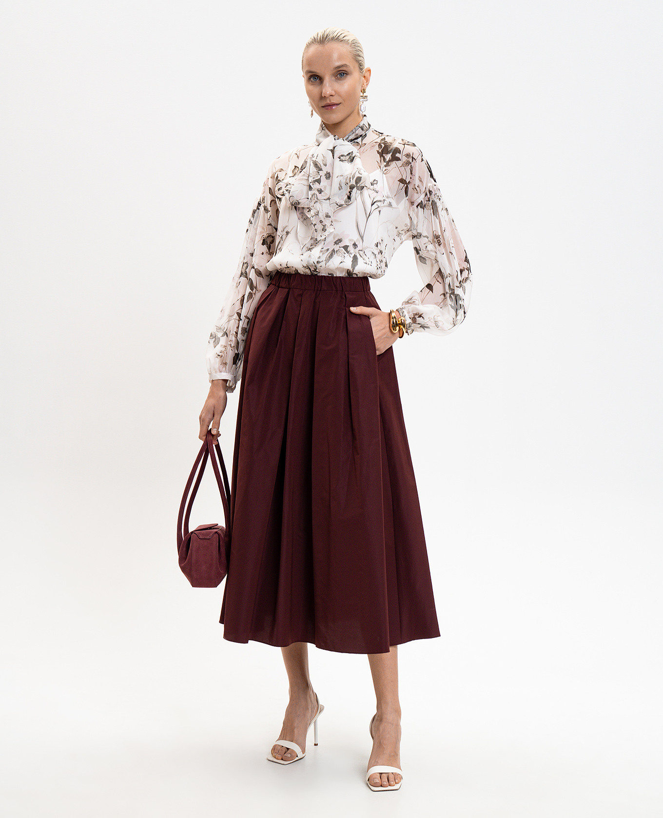 

Burgundy skirt WKDCURVATO Max Mara Weekend