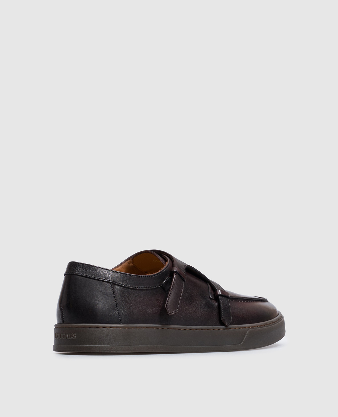 Brown leather monks Doucal's 3