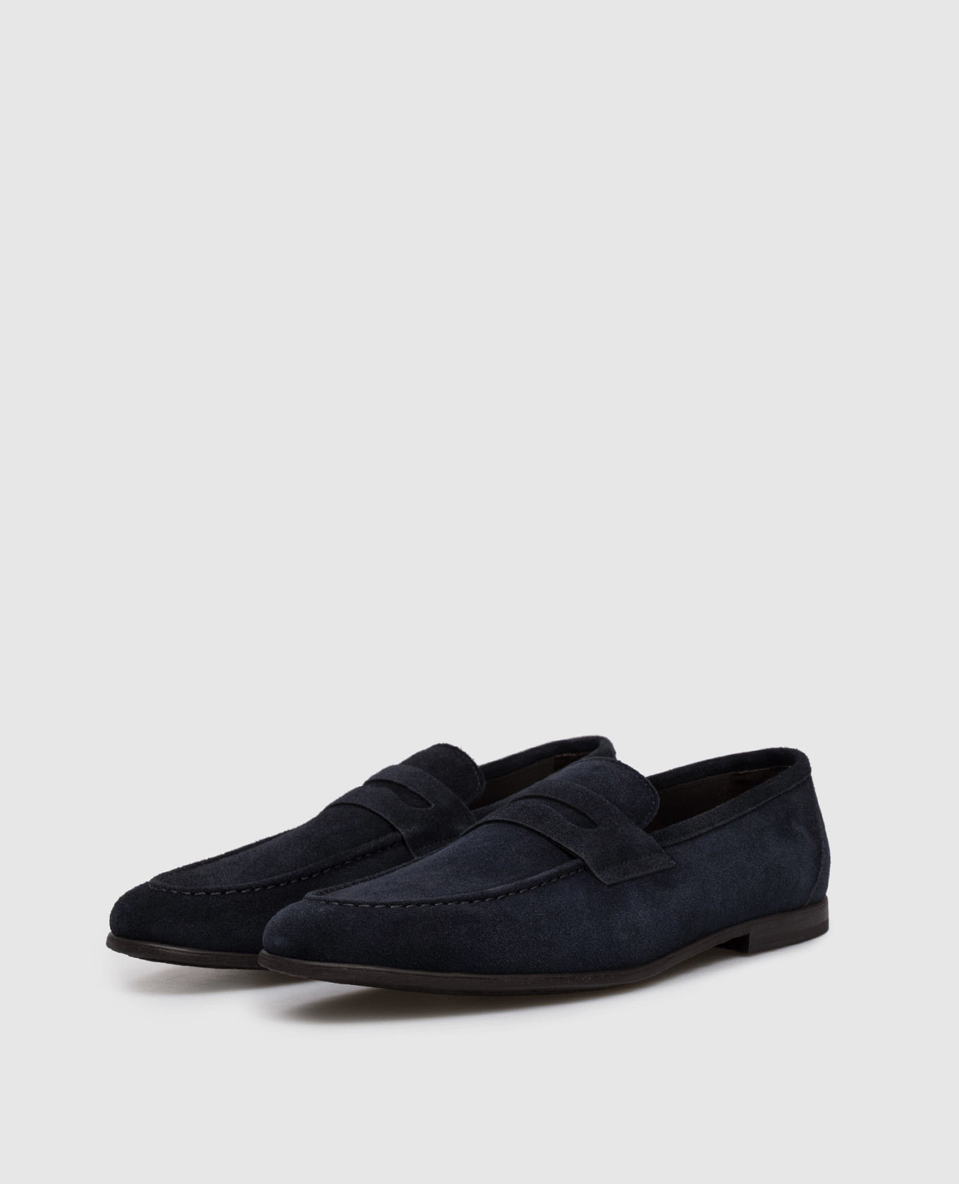 

Blue suede loafers Canali
