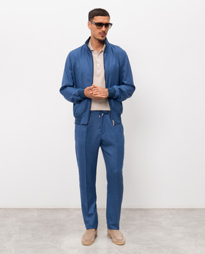 Enrico Mandelli Blue cashmere jacket 3T501B5607