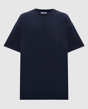 Off-White Blue Paisley Arrow T-Shirt 2FA00427T
