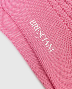 Bresciani Pink ribbed socks MC034UN0004XX